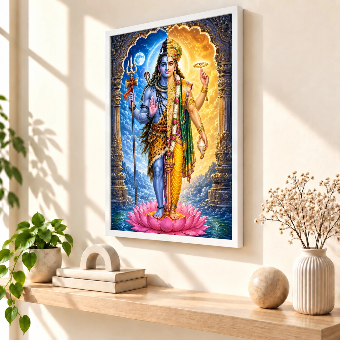 Harihara Shiva Vishnu Divine Unity Photo Frame, view 7