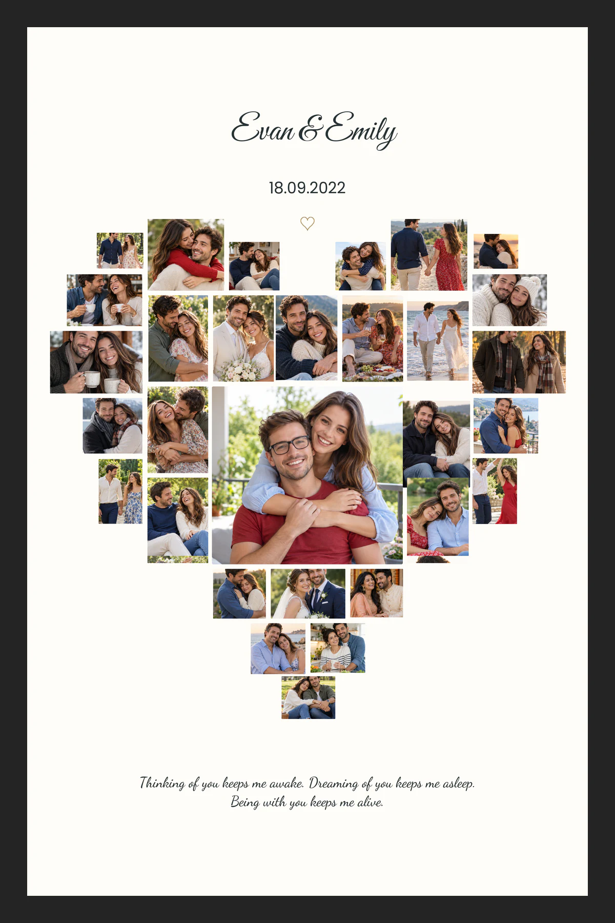 Temp 02 - Heart of Memories Couple Collage