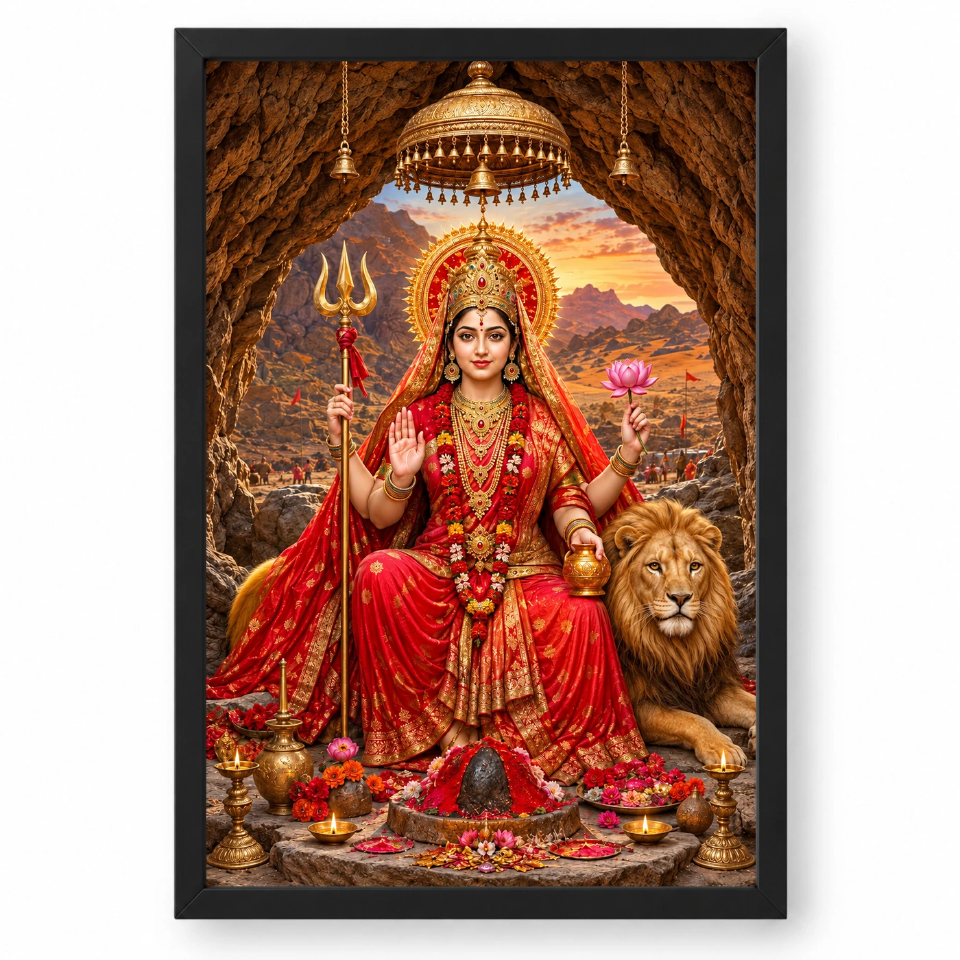Hinglaj Mata Cave Shrine Photo Frame