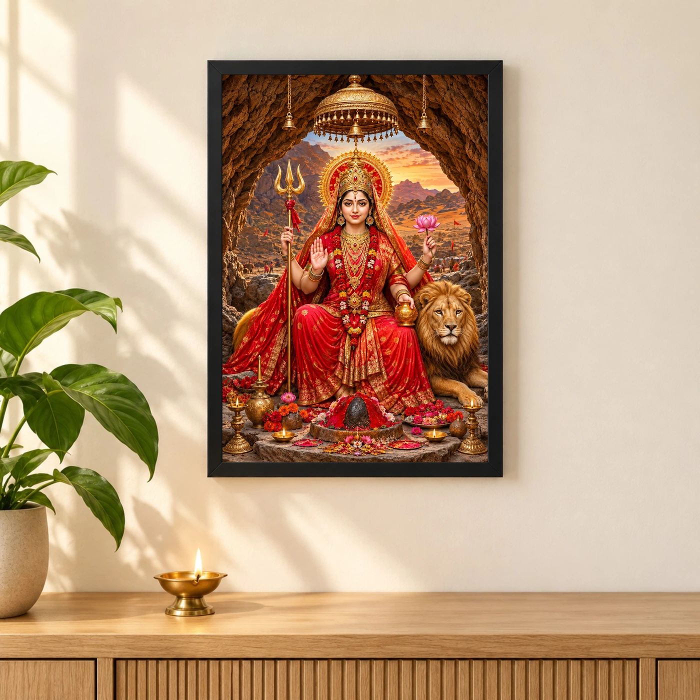 Hinglaj Mata Cave Shrine Photo Frame, view 3