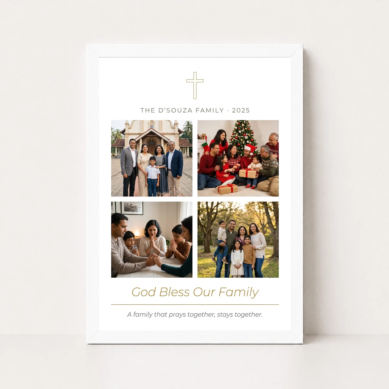 Holy Family Photo Frame Pastel Devotional Peaceful Sacred Art Photo Frame, view 5