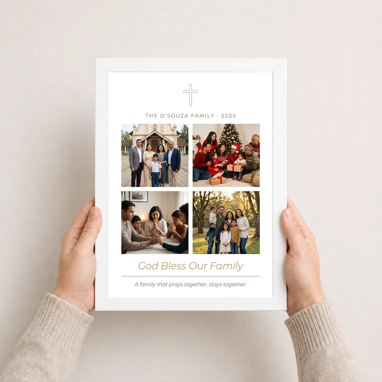 Holy Family Photo Frame Pastel Devotional Peaceful Sacred Art Photo Frame, view 7