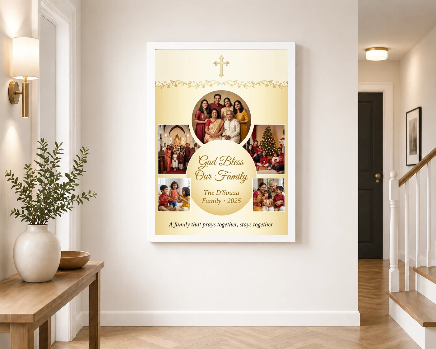 Holy Family Photo Frame Spiritual Blessed Sacred Religious Photo Frame, view 6