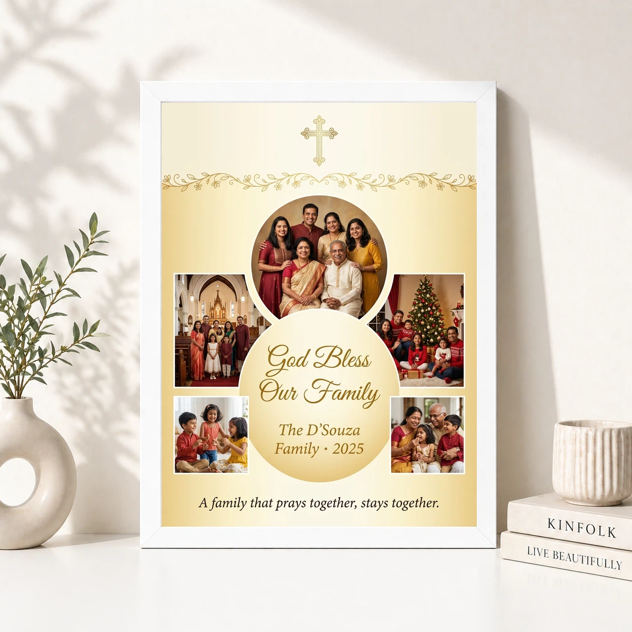 Holy Family Photo Frame Spiritual Blessed Sacred Religious Photo Frame, view 8