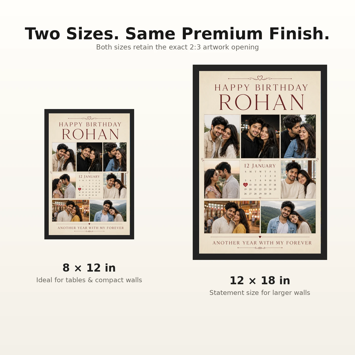 Husband Birthday Photo Frame Personalised Anniversary Style, view 8