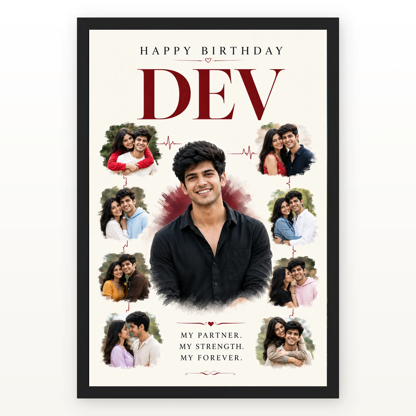 Husband Birthday Photo Frame