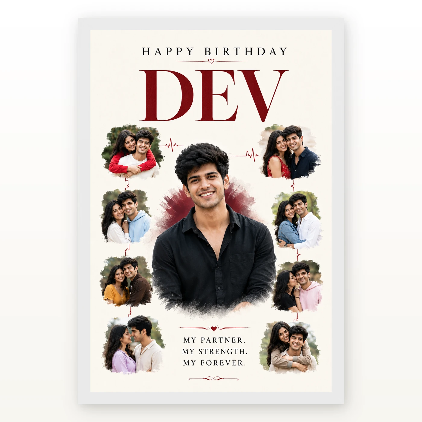 Husband Birthday Photo Frame, view 2