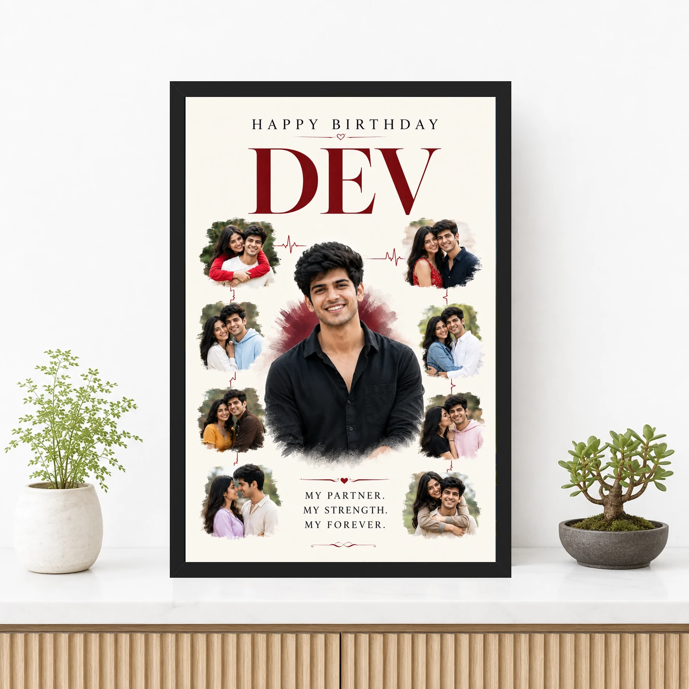 Husband Birthday Photo Frame, view 3