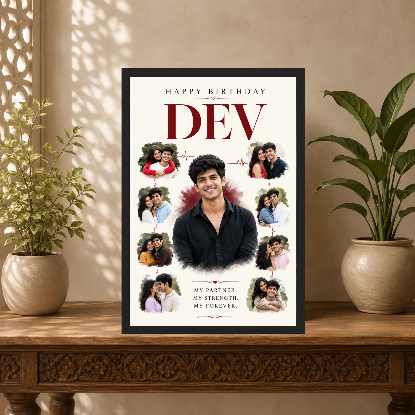 Husband Birthday Photo Frame, view 5