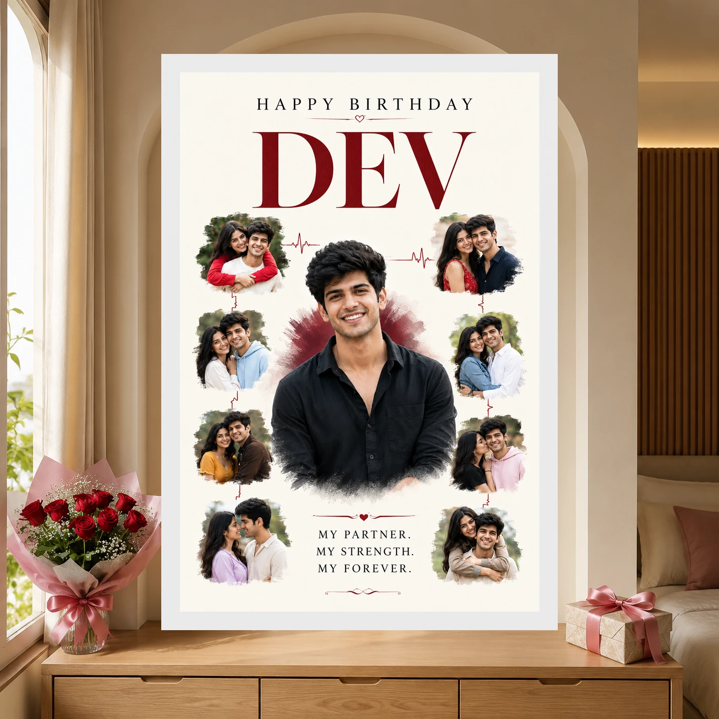 Husband Birthday Photo Frame, view 6