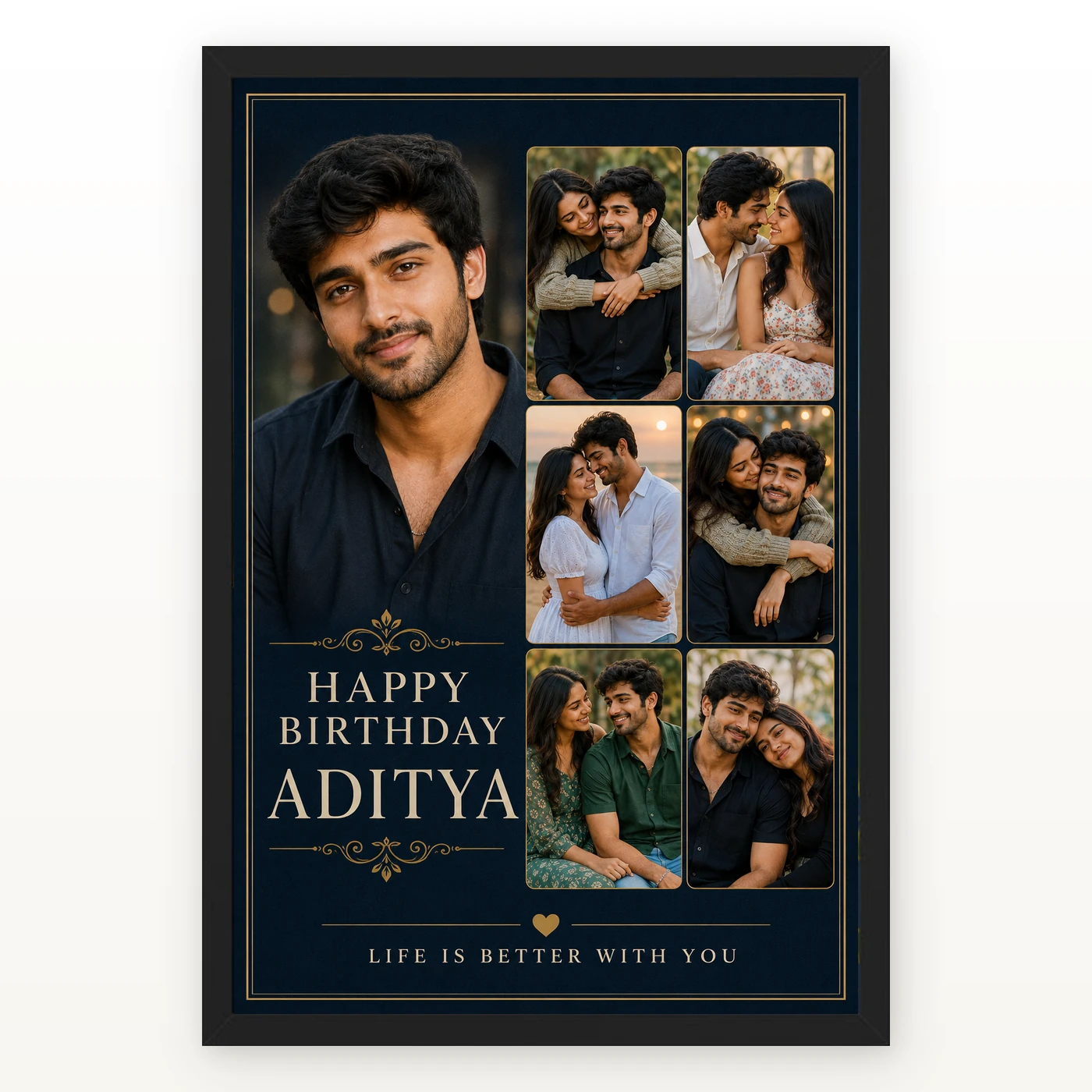 Husband Photo Frame Birthday Classic Design