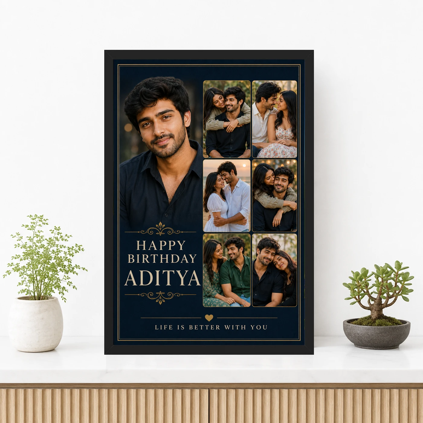 Husband Photo Frame Birthday Classic Design, view 3