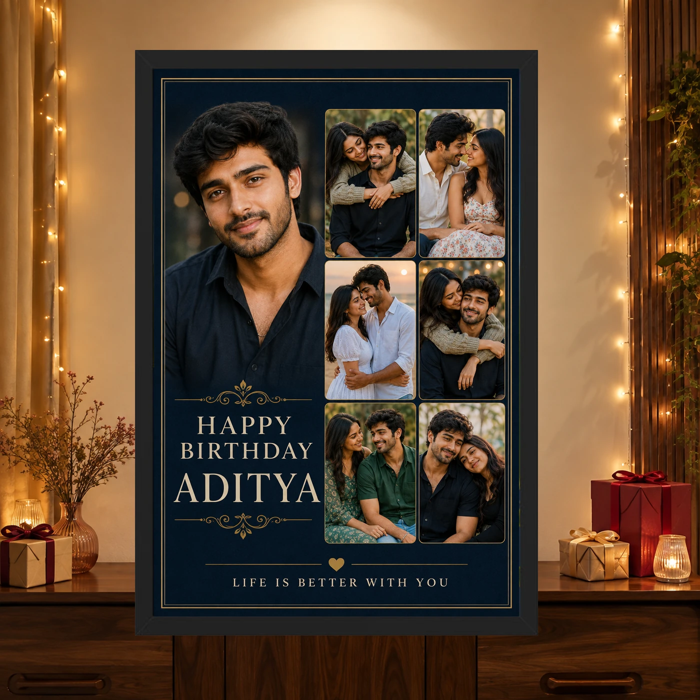 Husband Photo Frame Birthday Classic Design, view 4
