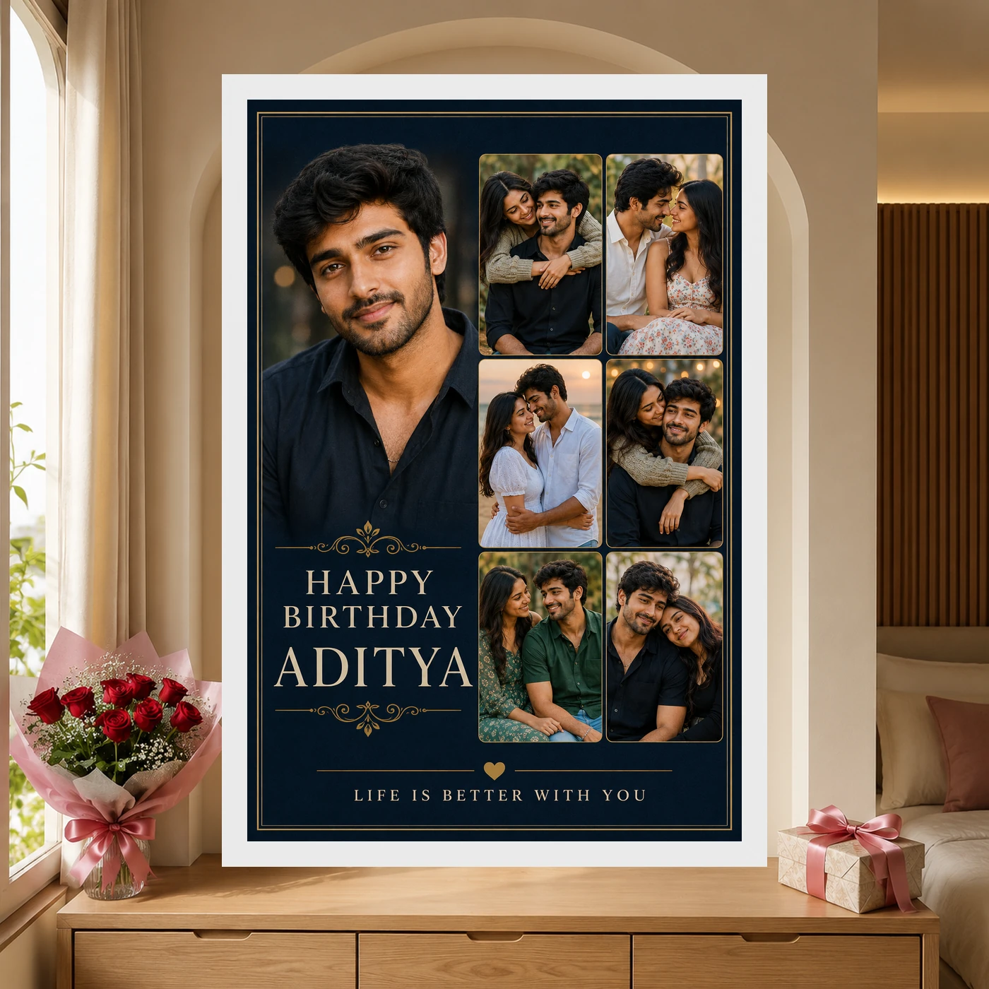 Husband Photo Frame Birthday Classic Design, view 6