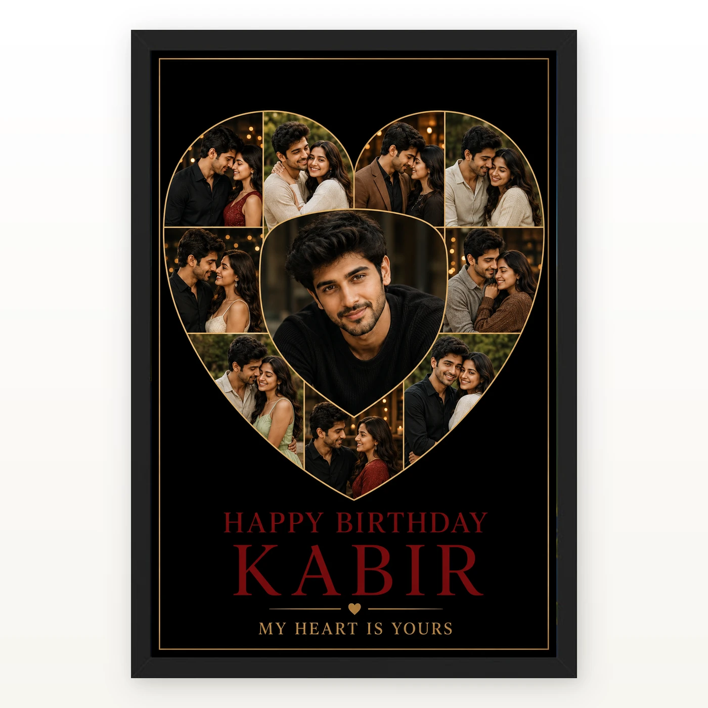 Husband Photo Frame Birthday Couple Collage