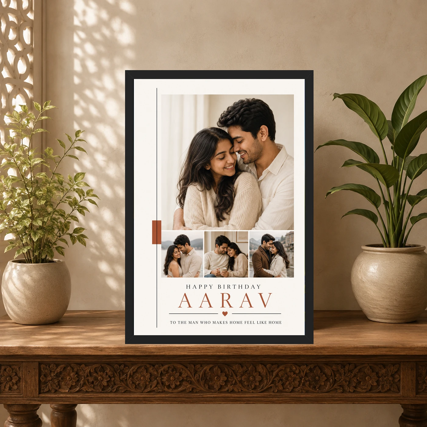 Husband Photo Frame Birthday Minimal Theme, view 5