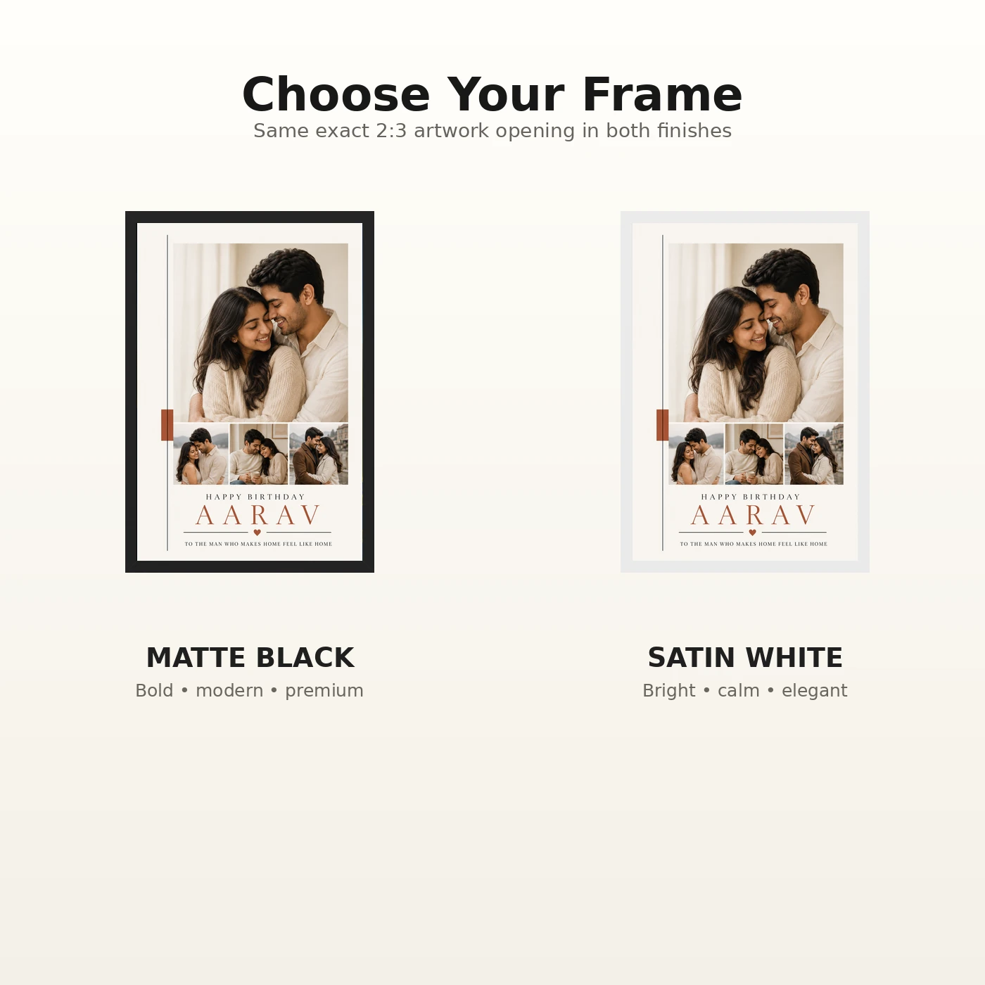 Husband Photo Frame Birthday Minimal Theme, view 7