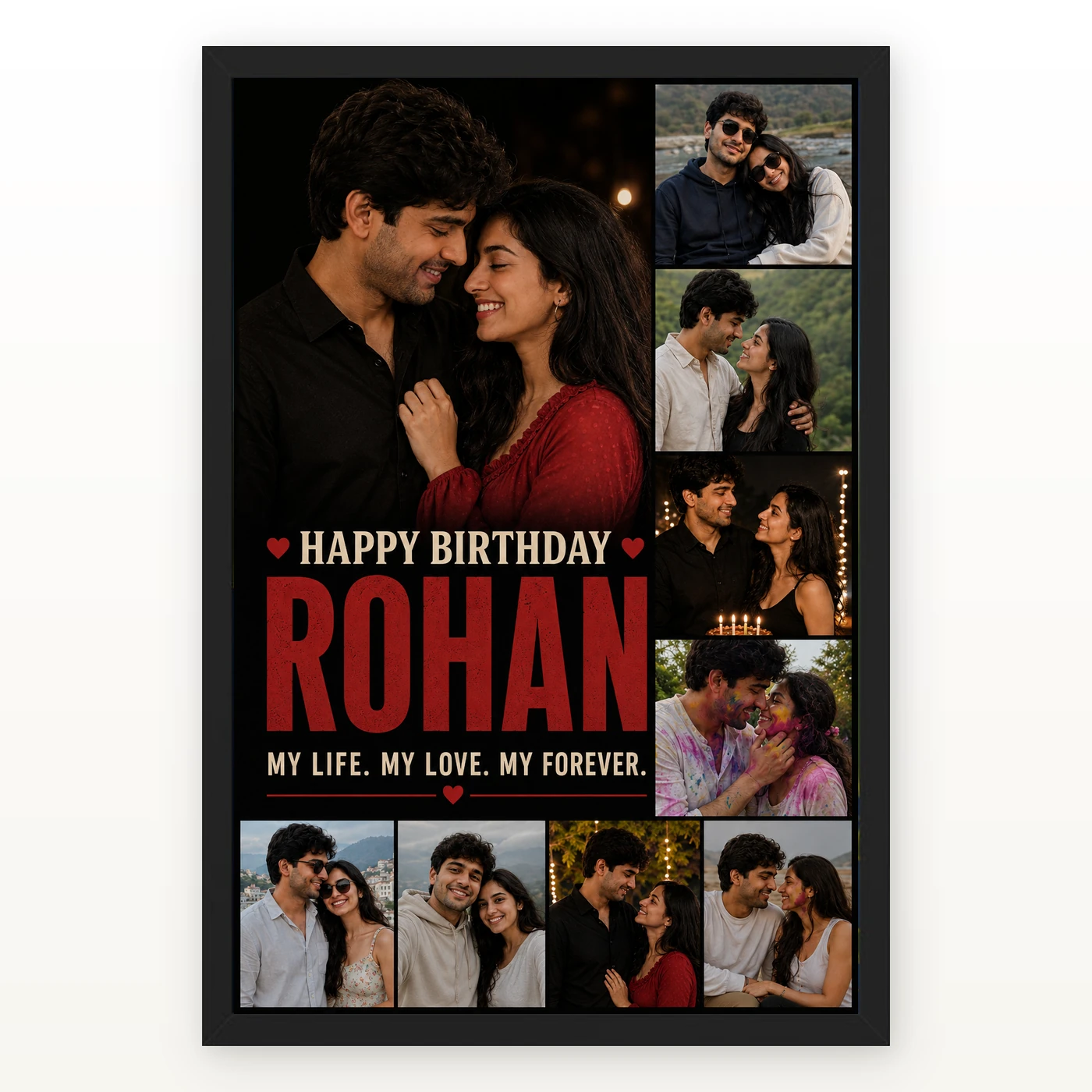 Husband Photo Frame My Life My Love Birthday Collage