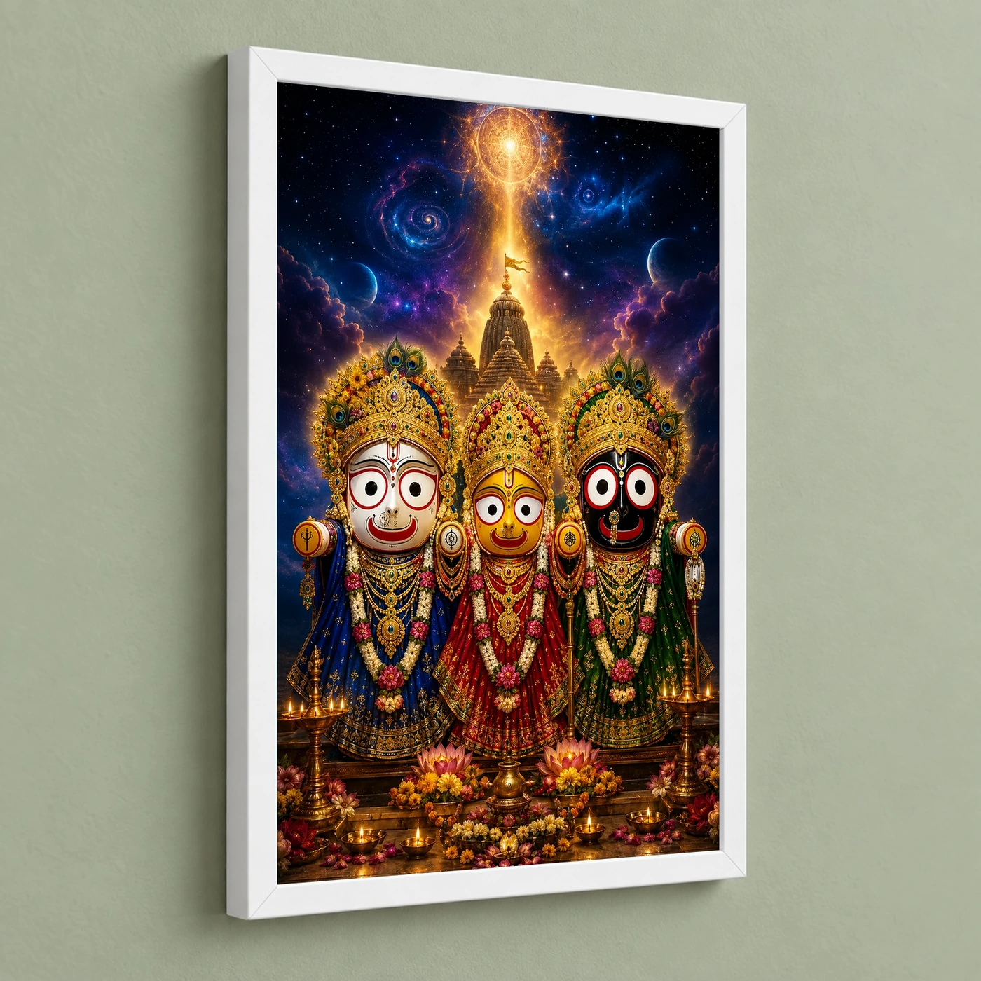 Jagannath Trinity Cosmic Celestial Aura Photo Frame, view 5