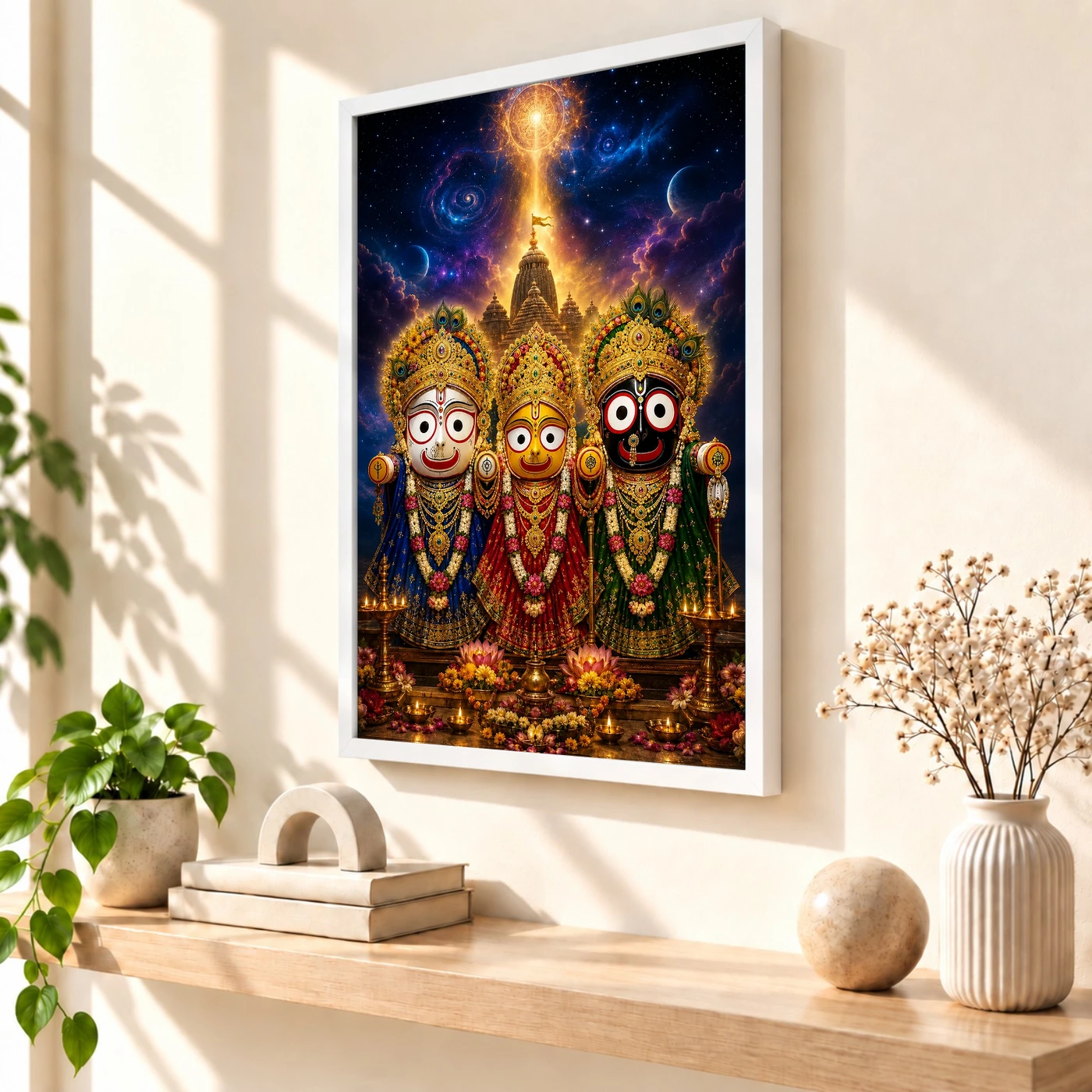 Jagannath Trinity Cosmic Celestial Aura Photo Frame, view 7