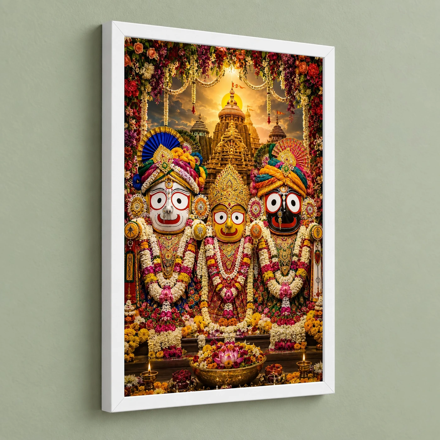 Jagannath Trinity Grand Festival Flower Decoration Photo Frame, view 5