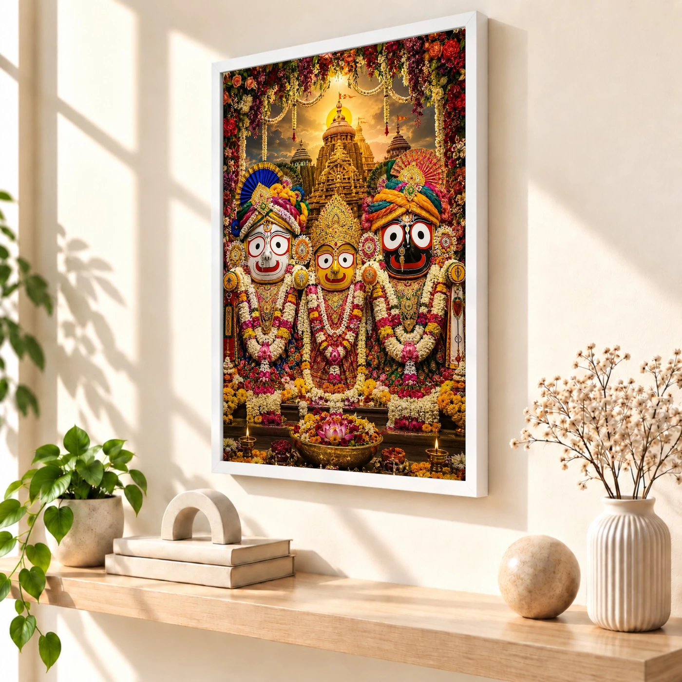 Jagannath Trinity Grand Festival Flower Decoration Photo Frame, view 7