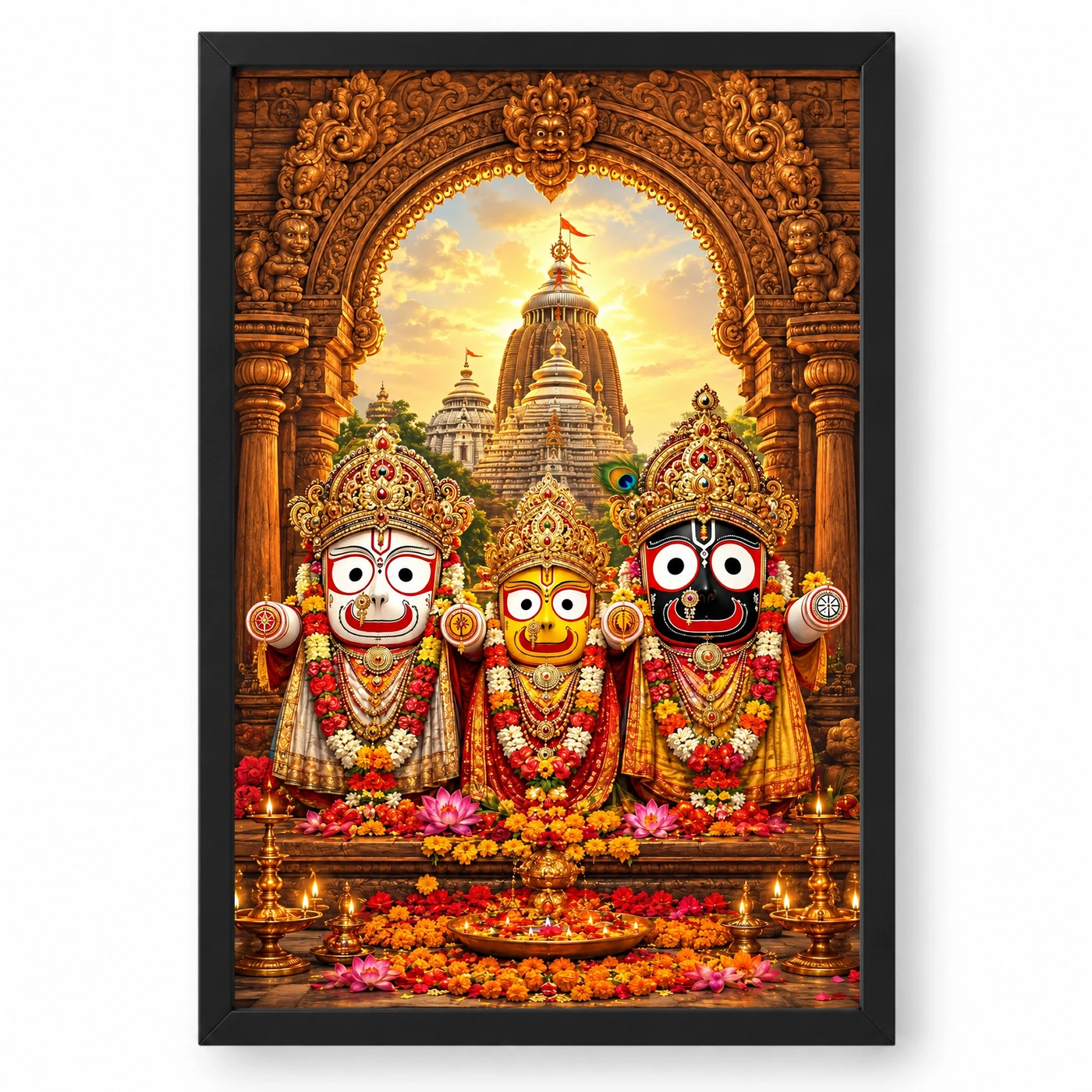 Jagannath Trinity Puri Rath Yatra Photo Frame