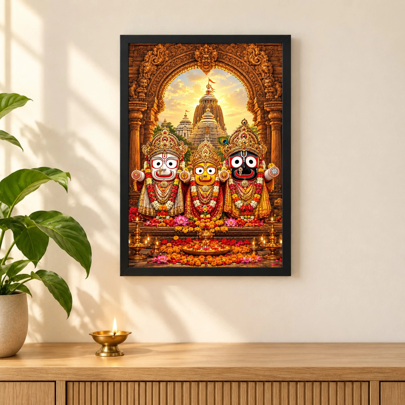 Jagannath Trinity Puri Rath Yatra Photo Frame, view 3
