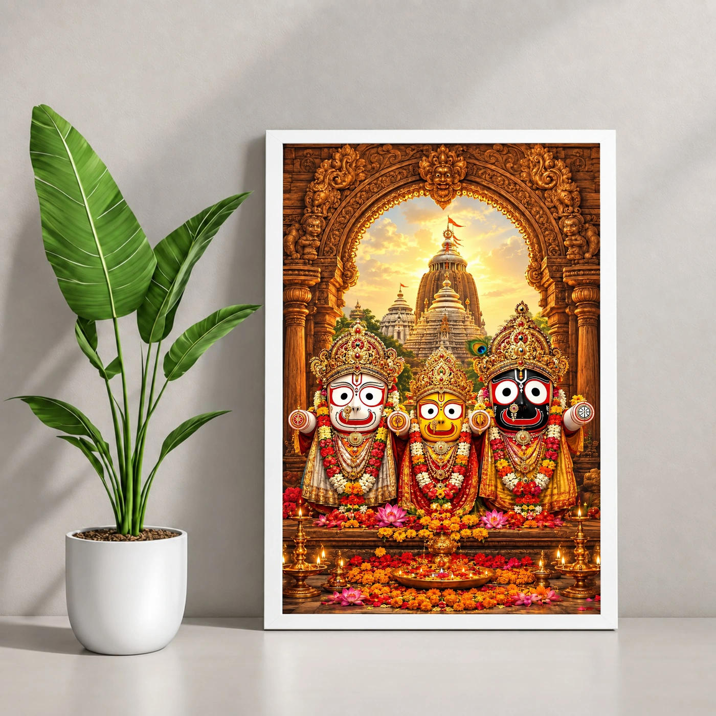 Jagannath Trinity Puri Rath Yatra Photo Frame, view 4