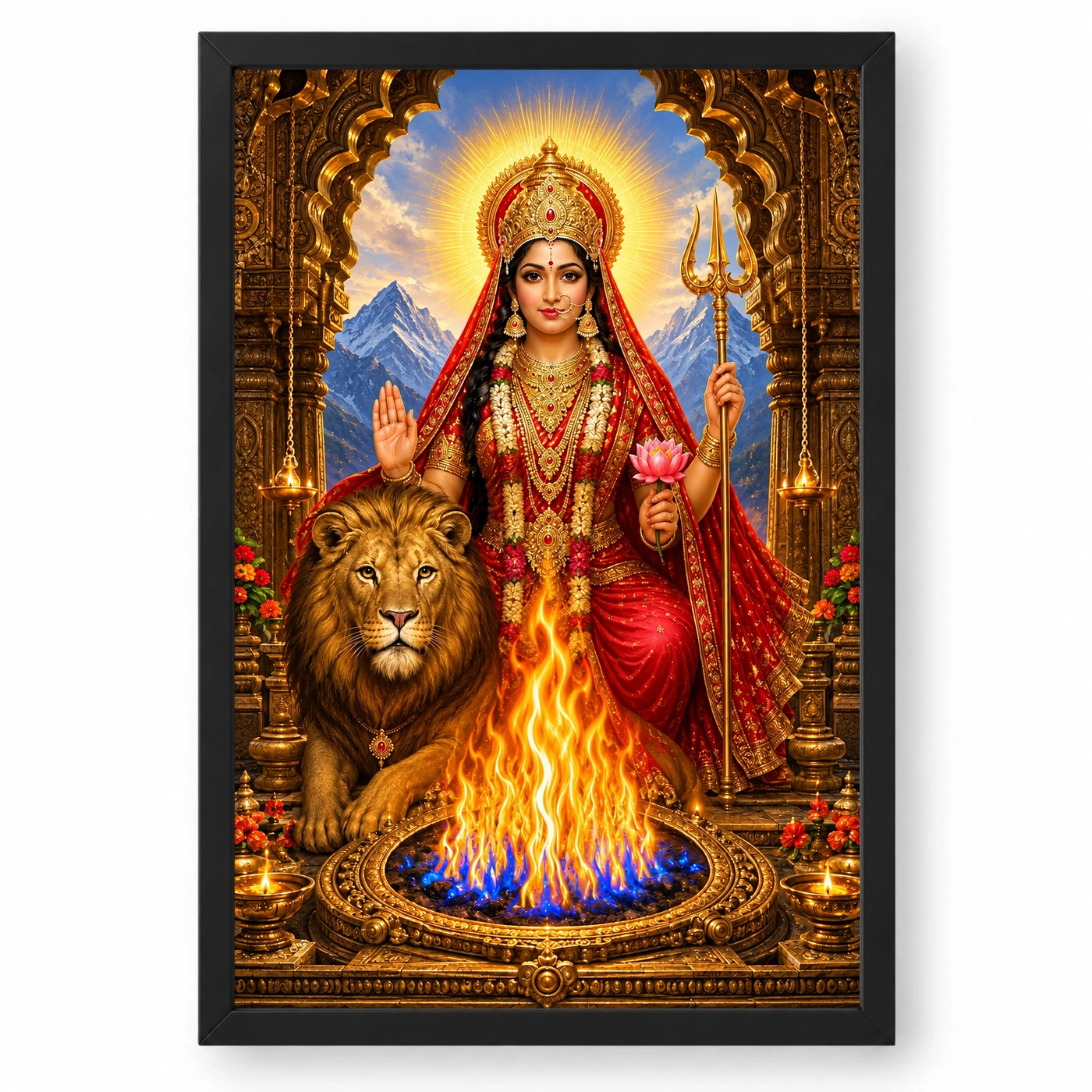 Jwala Ji Eternal Flame Photo Frame