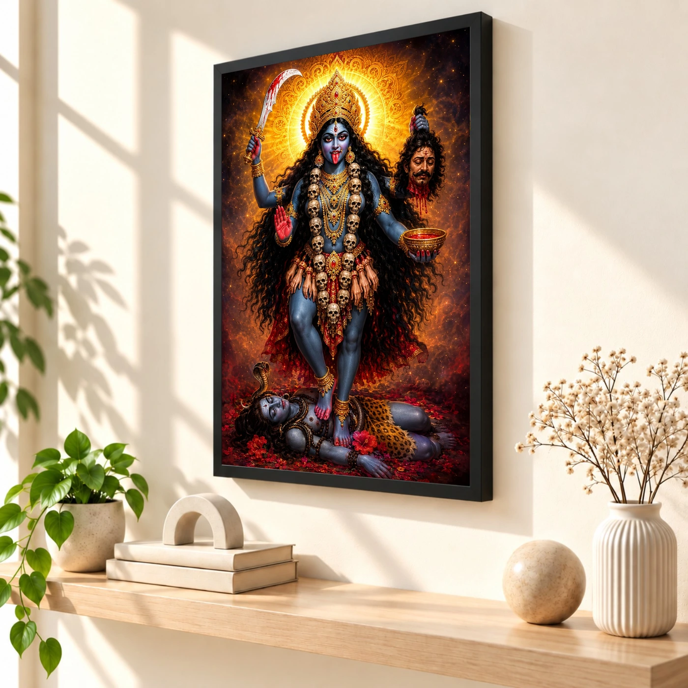 Kali Maa Cosmic Celestial Aura Photo Frame, view 2