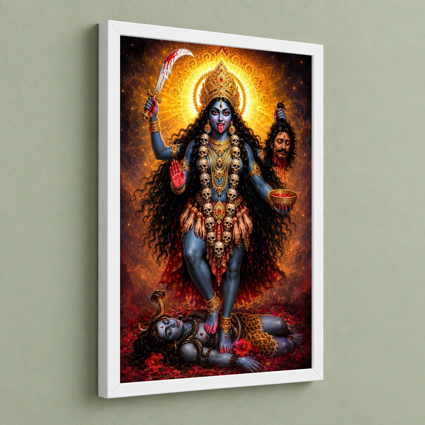 Kali Maa Cosmic Celestial Aura Photo Frame, view 5