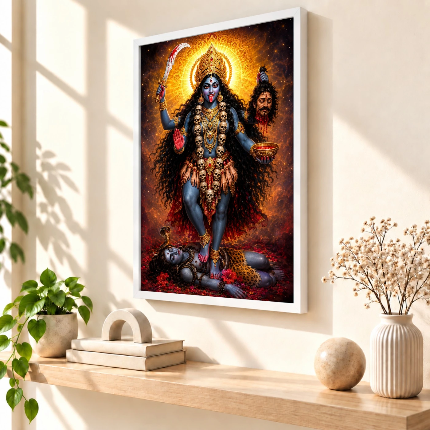 Kali Maa Cosmic Celestial Aura Photo Frame, view 7