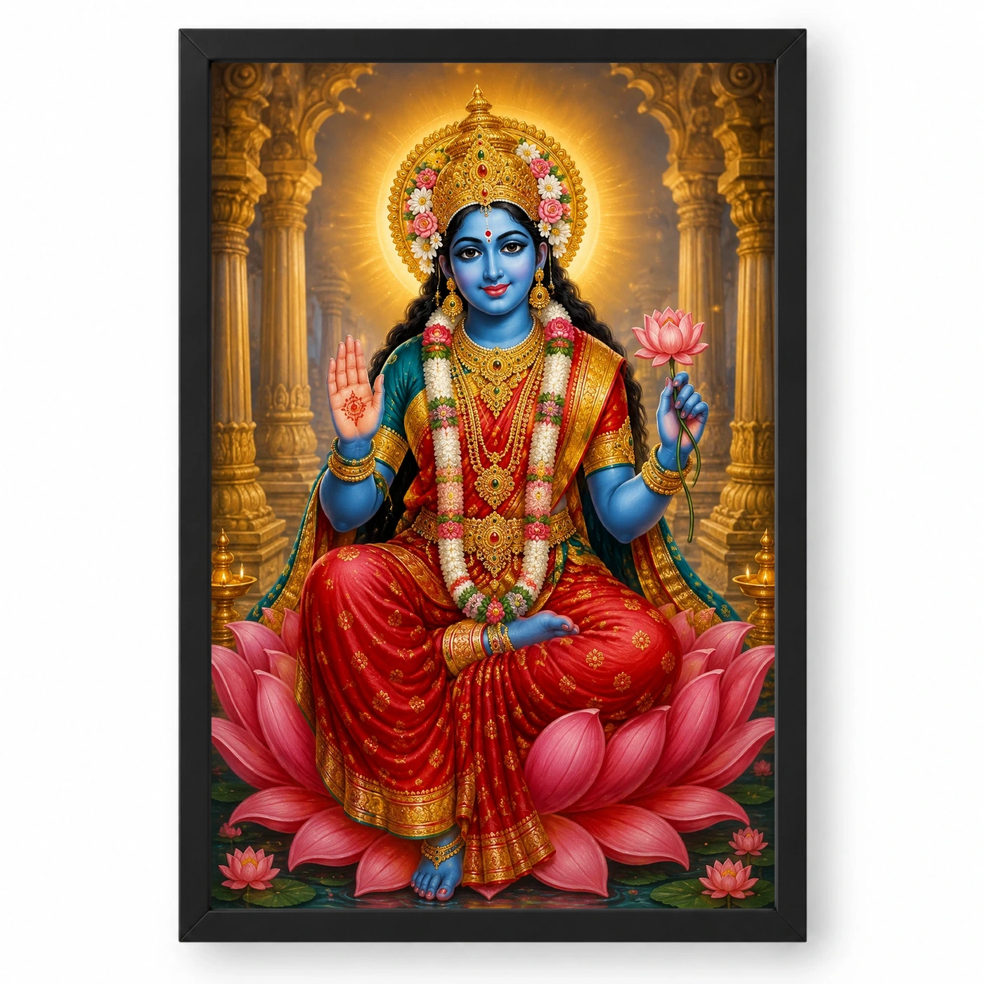 Kali Maa Heritage Temple Architecture Backdrop Photo Frame