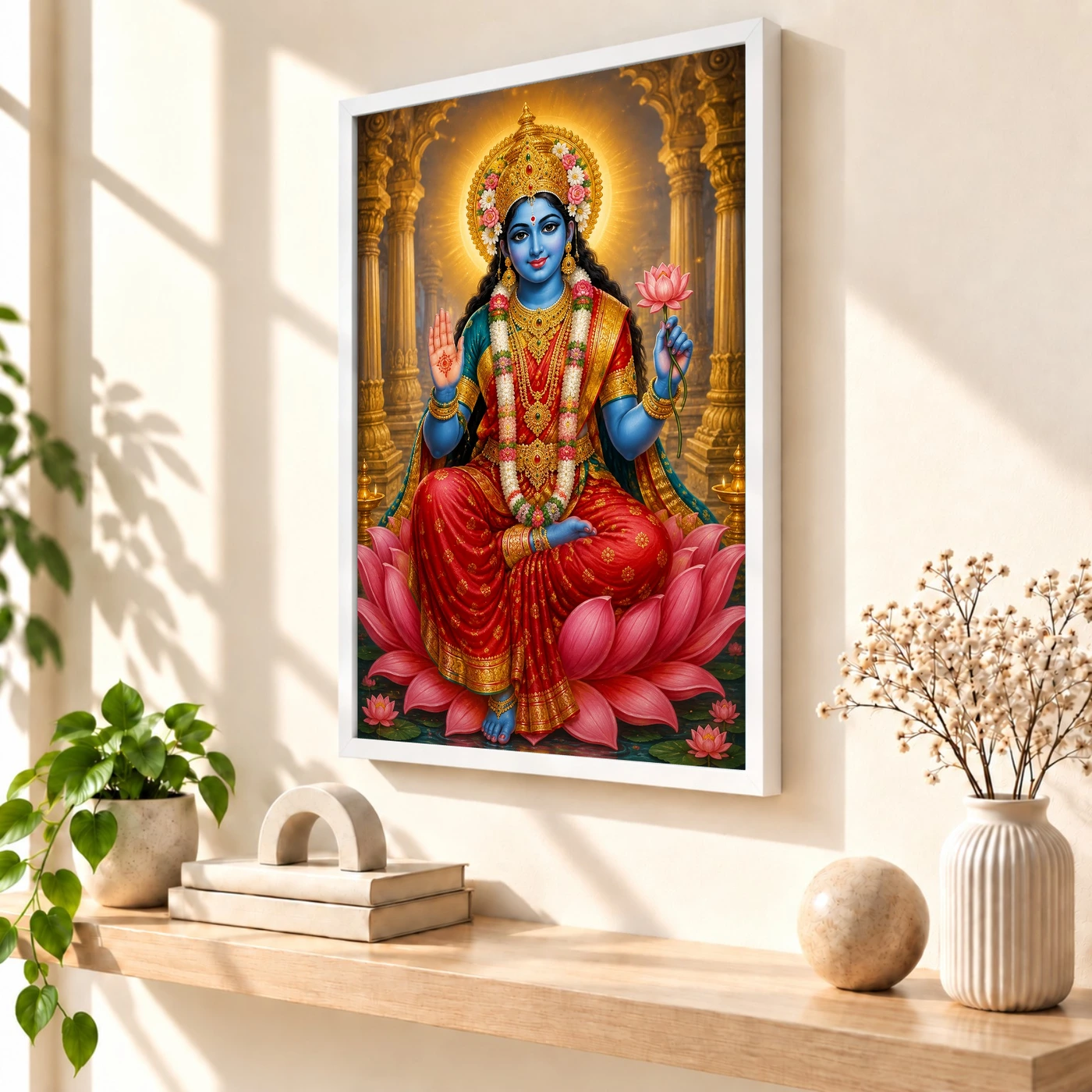 Kali Maa Heritage Temple Architecture Backdrop Photo Frame, view 7