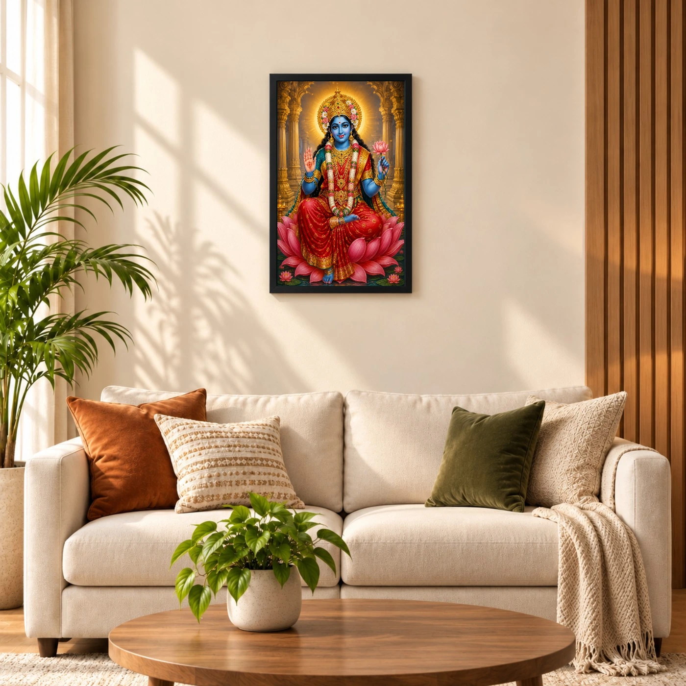 Kali Maa Heritage Temple Architecture Backdrop Photo Frame, view 8