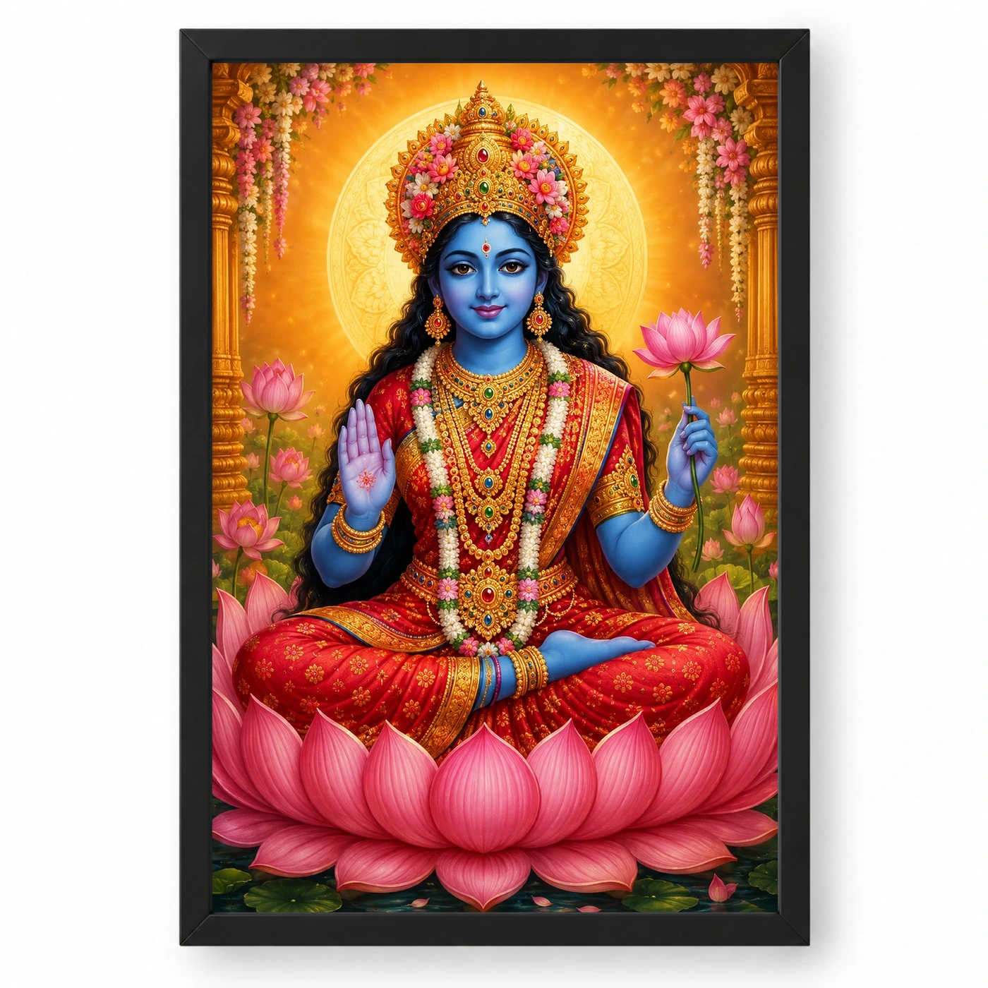 Kali Maa Royal Jewel-Toned Portrait Photo Frame
