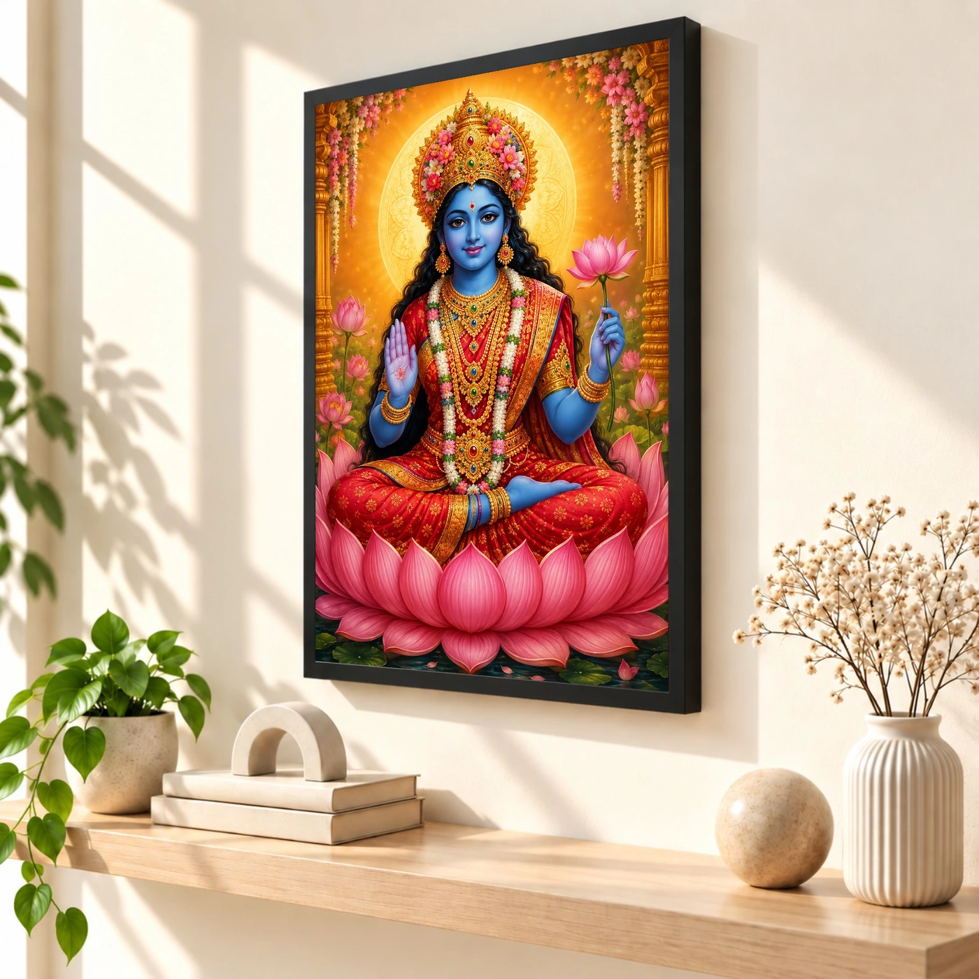 Kali Maa Royal Jewel-Toned Portrait Photo Frame, view 2