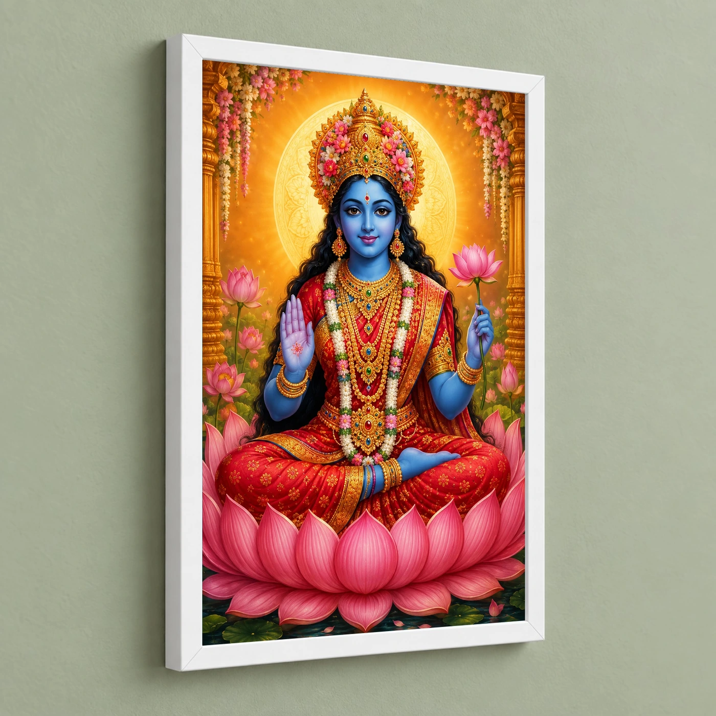 Kali Maa Royal Jewel-Toned Portrait Photo Frame, view 5