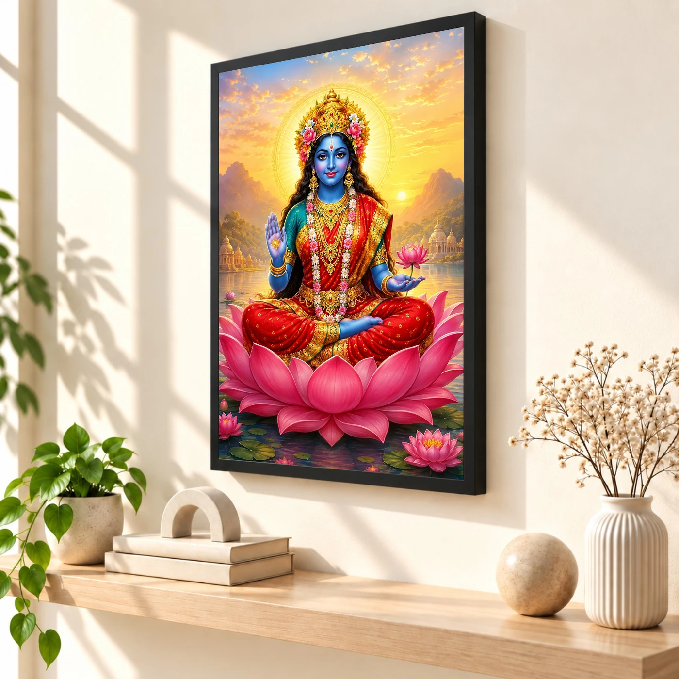 Kali Maa Serene Sunrise Blessing Photo Frame, view 2