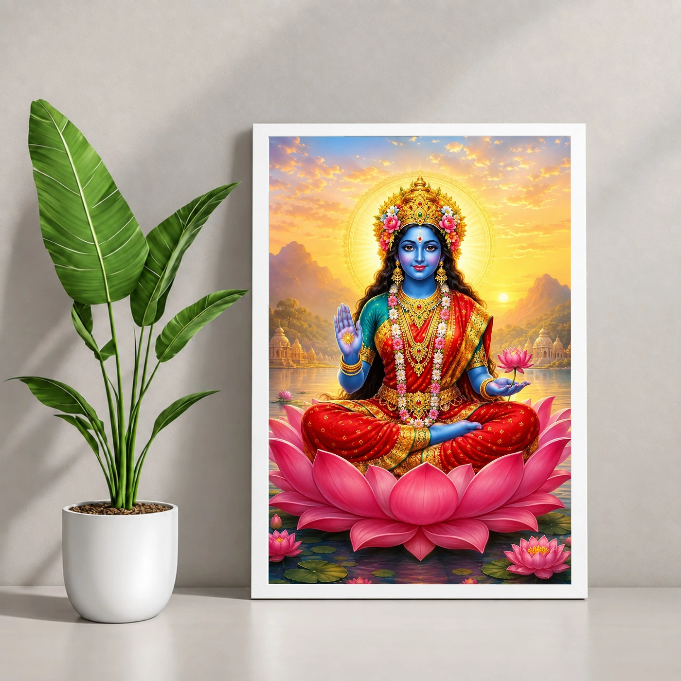 Kali Maa Serene Sunrise Blessing Photo Frame, view 4