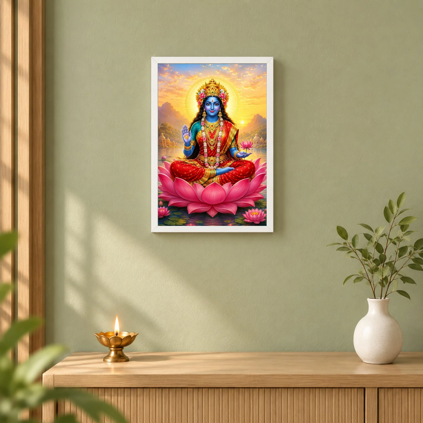 Kali Maa Serene Sunrise Blessing Photo Frame, view 6