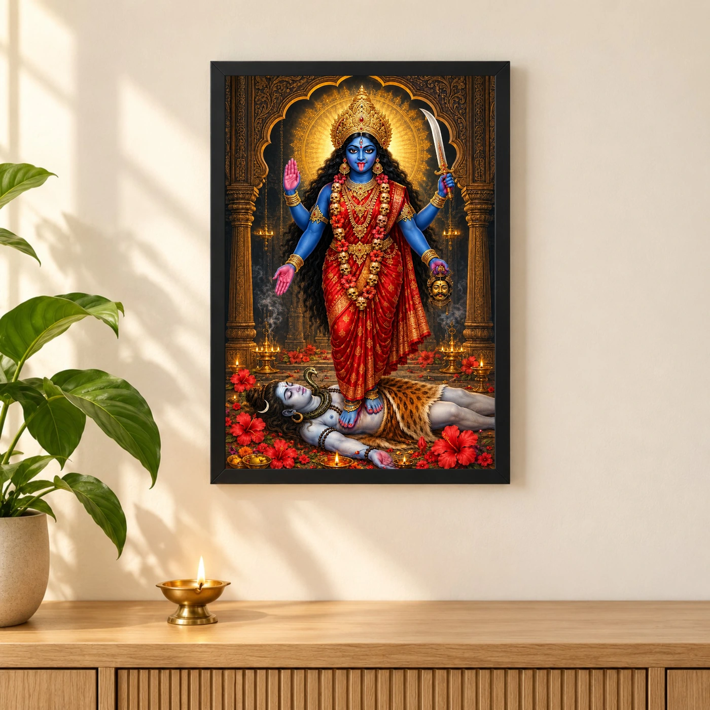 Kali Maa Temple Radiance Photo Frame, view 3