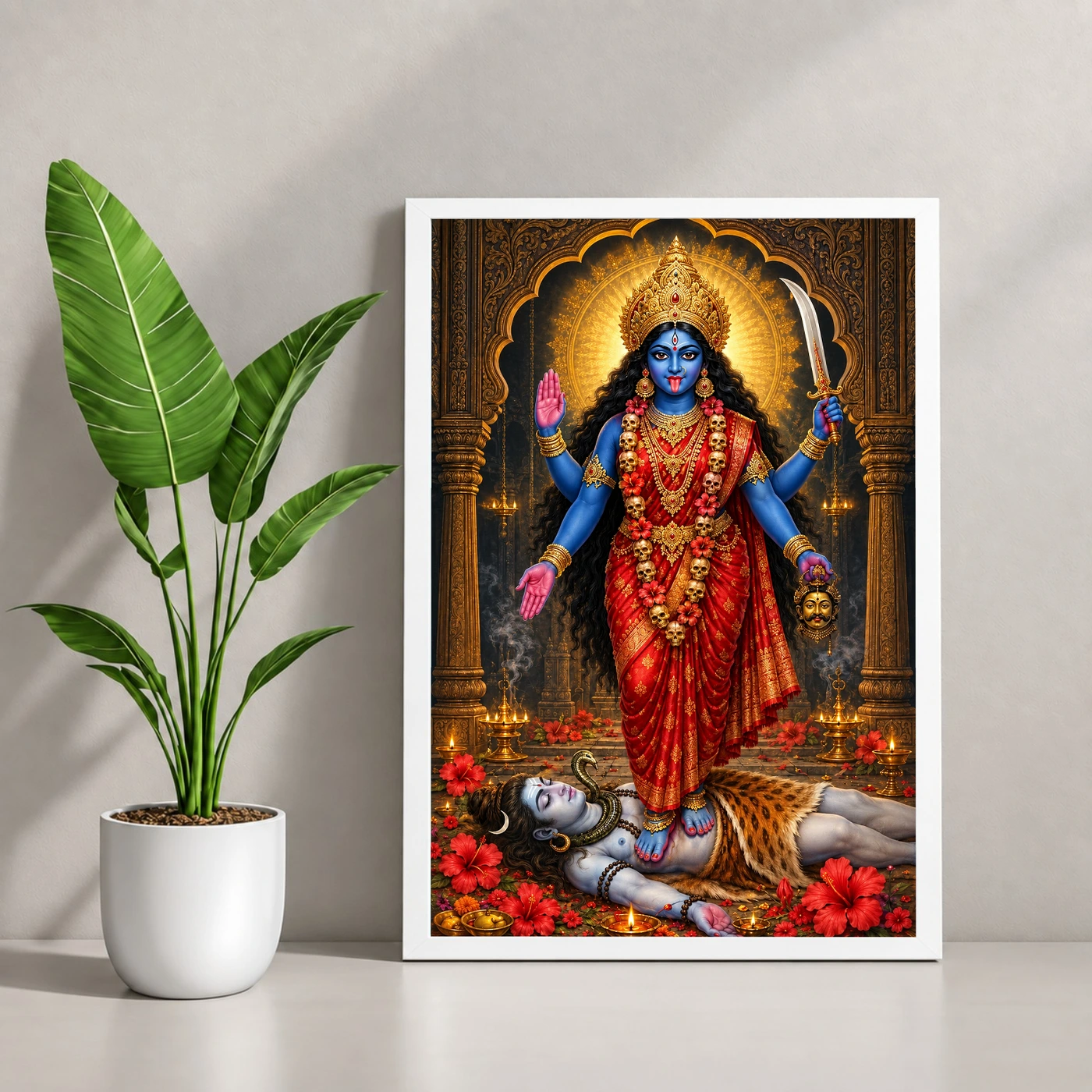 Kali Maa Temple Radiance Photo Frame, view 4