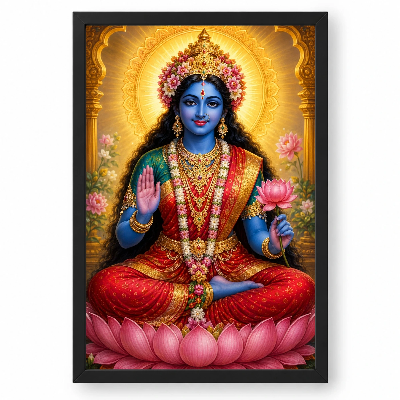 Kali Maa Vivid Premium Spiritual Poster Art Photo Frame