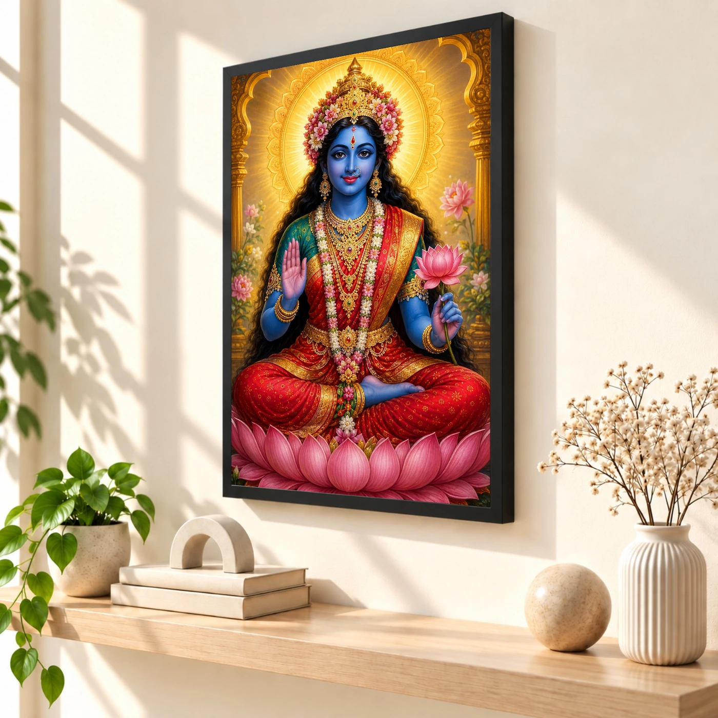 Kali Maa Vivid Premium Spiritual Poster Art Photo Frame, view 2