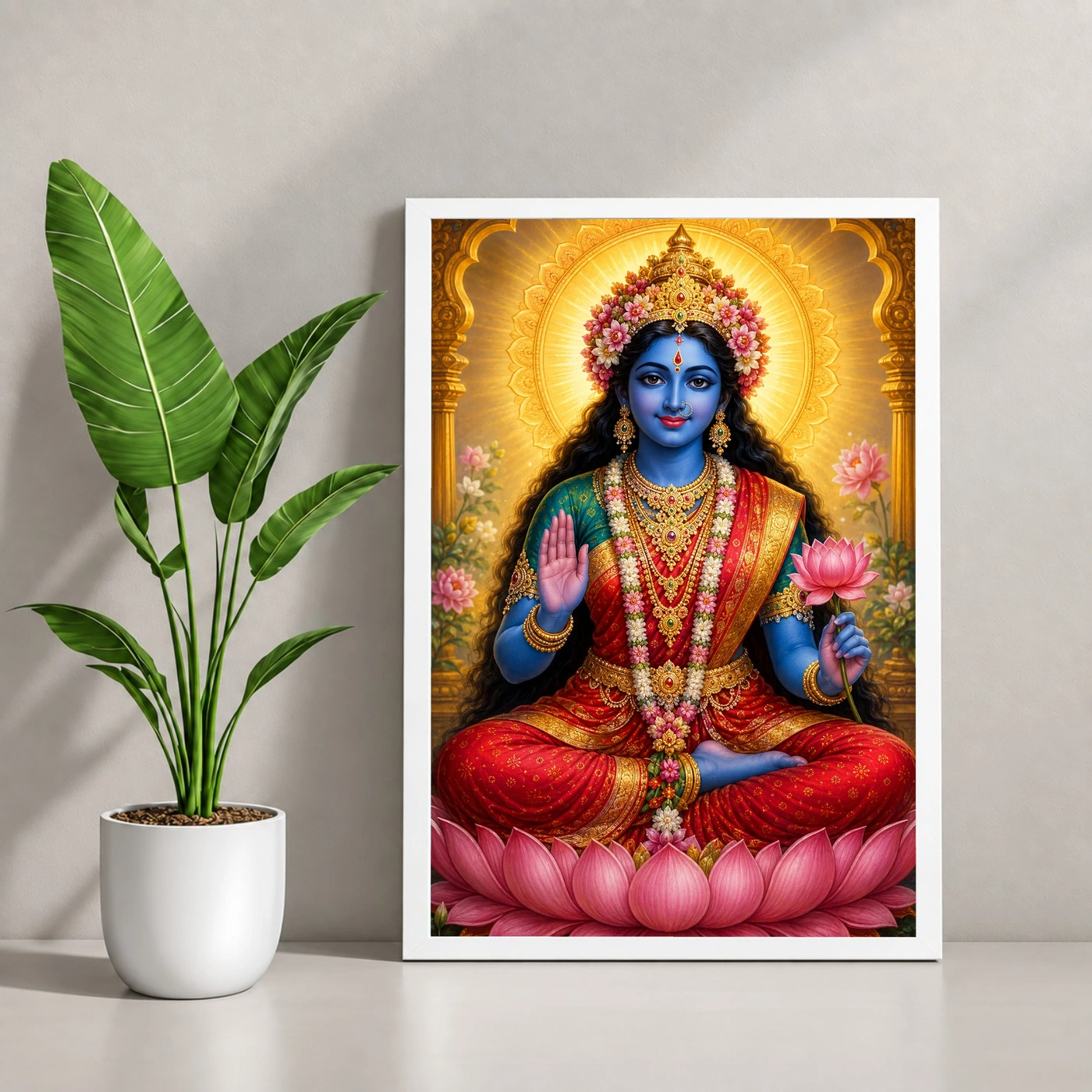 Kali Maa Vivid Premium Spiritual Poster Art Photo Frame, view 4