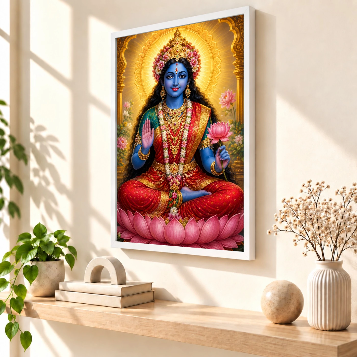Kali Maa Vivid Premium Spiritual Poster Art Photo Frame, view 7