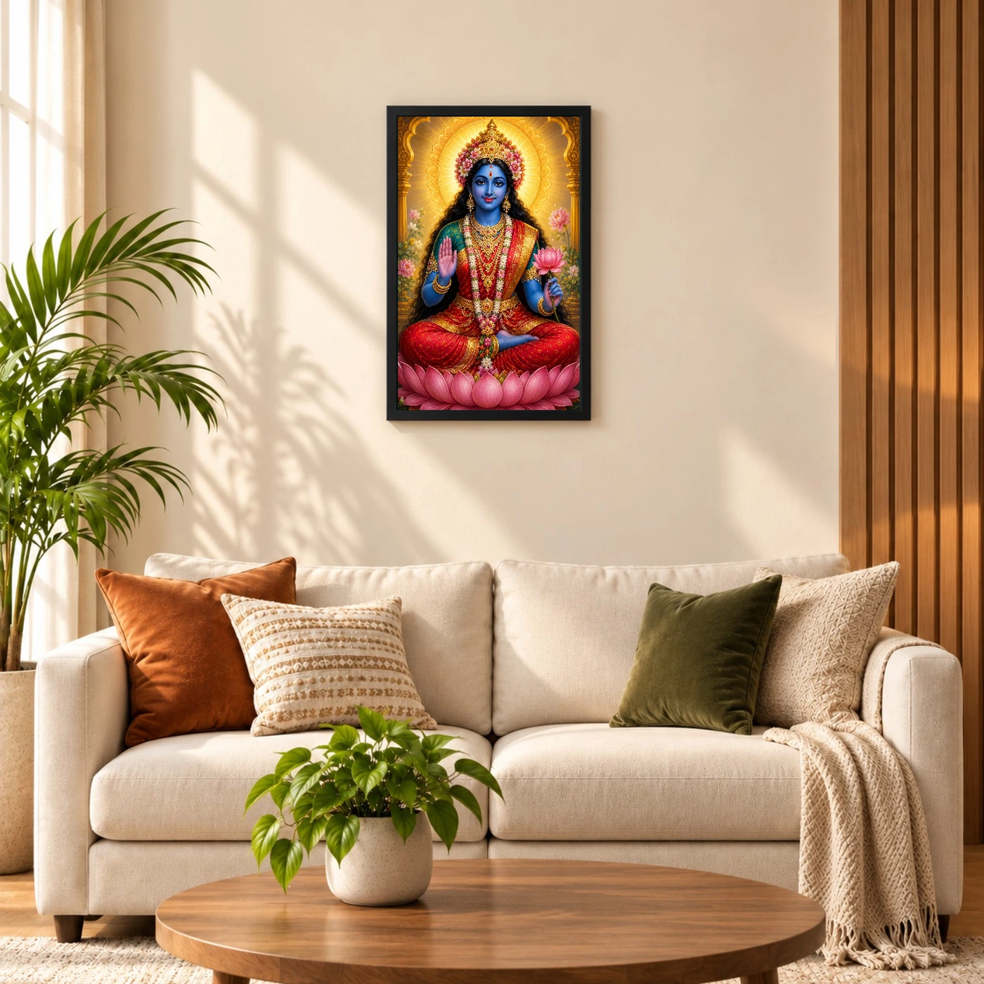 Kali Maa Vivid Premium Spiritual Poster Art Photo Frame, view 8