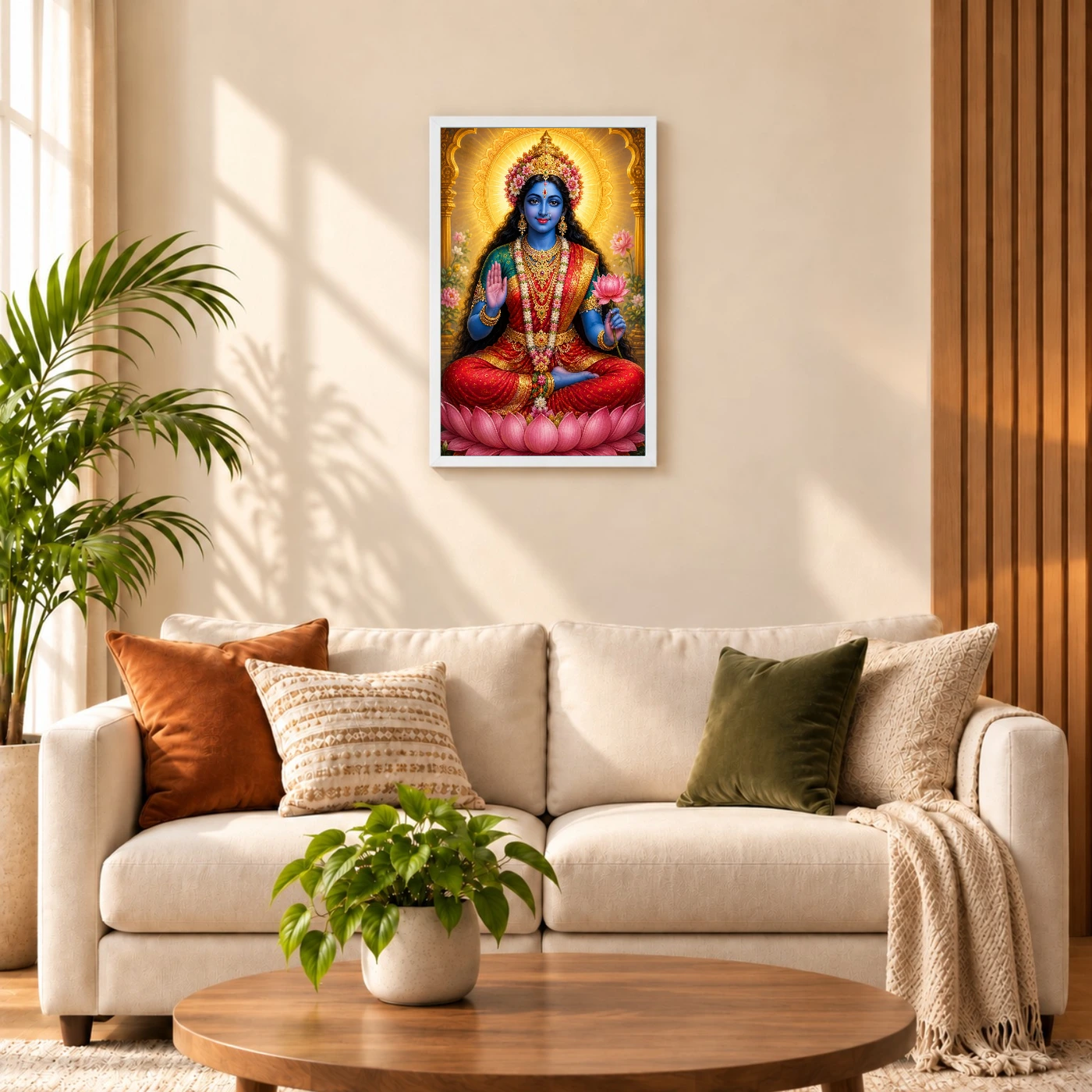 Kali Maa Vivid Premium Spiritual Poster Art Photo Frame, view 9